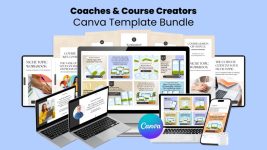 Coaches & Course Creators Canva Template Bundle: The Ultimate Solution for Stunning Course Graphics