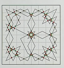 Donald Knuth — Screenshot showing unique 126 intersections solution for Knight's Tours from Christmas lecture 2025 (via Stanford Online YouTube channel)