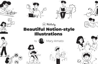 Discover Notioly: A Collection of 400+ Notion-Style Illustrations