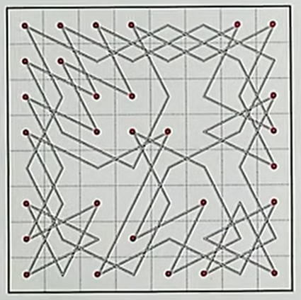 Donald Knuth Christmas lecture 2025 (via Stanford Online YouTube channel) — screenshot — Knight's Tour with most 37 degree angles