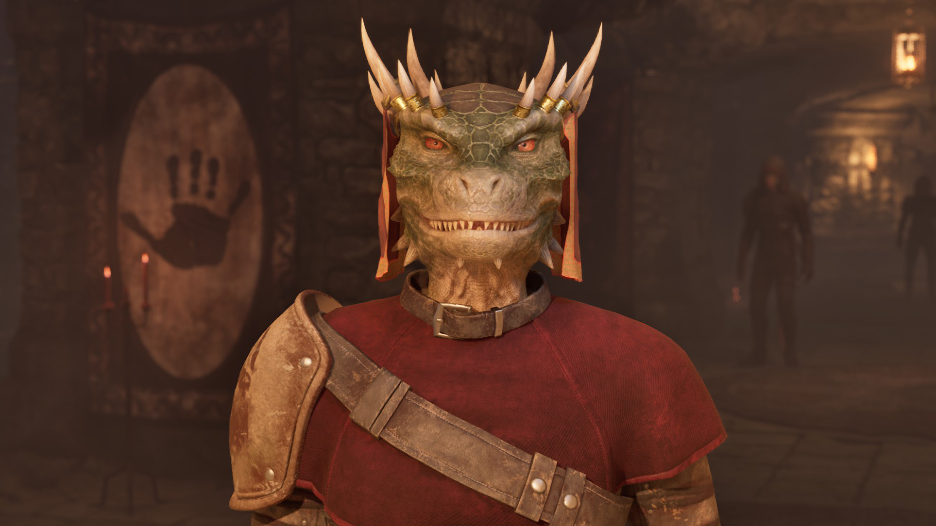 Ocheeva, an Argonian assassin from Oblivion Remastered
