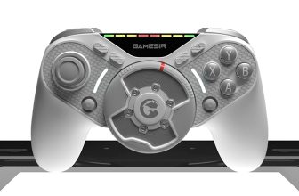 GameSir put a tiny force feedback steering wheel on its new Swift Drive controller