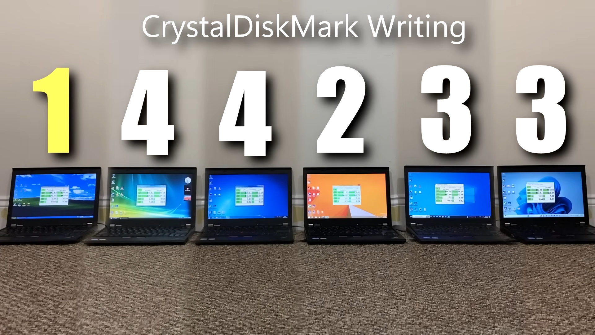 Windows XP vs Vista vs 7 vs 8.1 vs 10 vs 11 | Speed Test