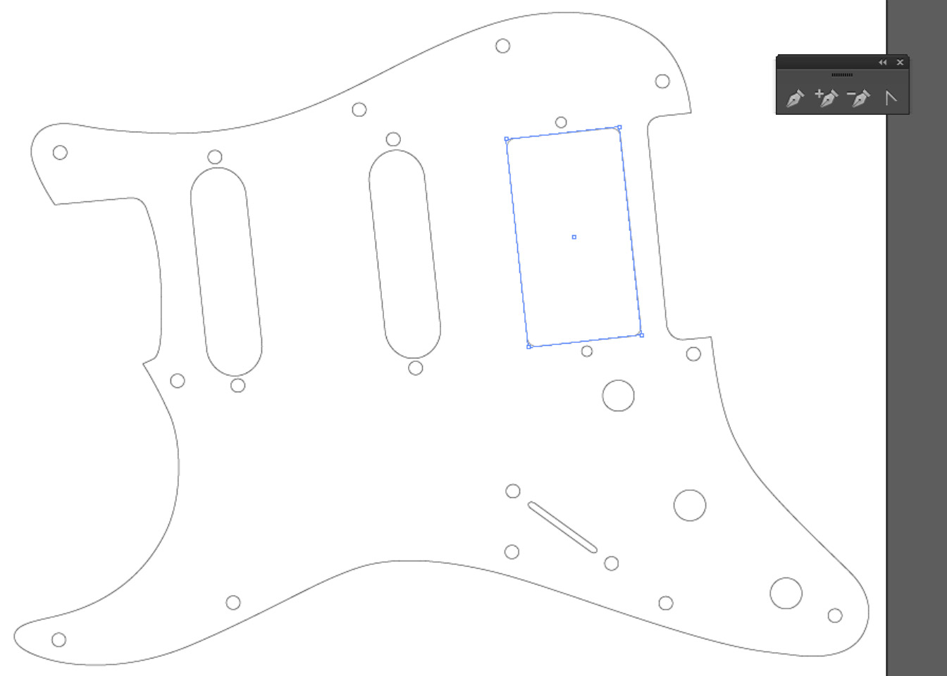 Drawing a complex cut shape in Illustrator