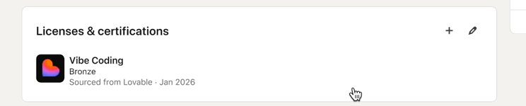 Lovable's vibe coding rating system.