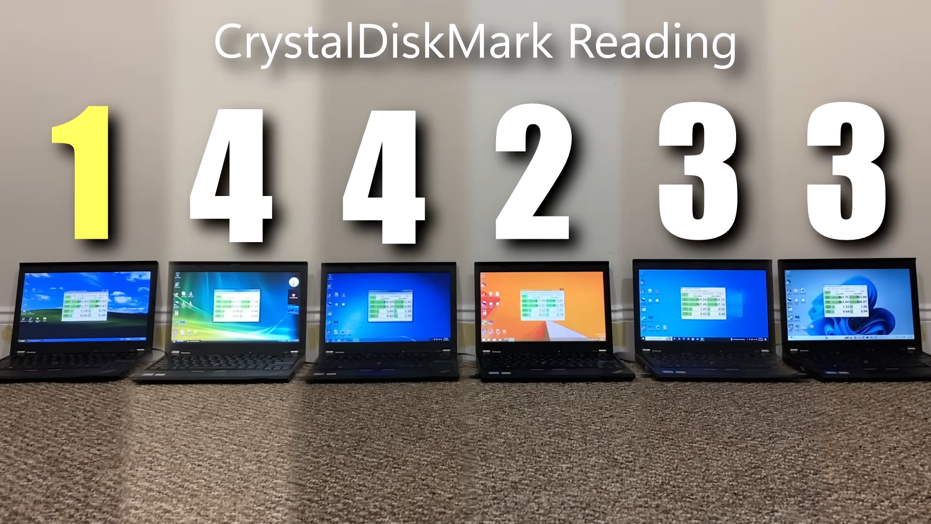 Windows XP vs Vista vs 7 vs 8.1 vs 10 vs 11 | Speed Test