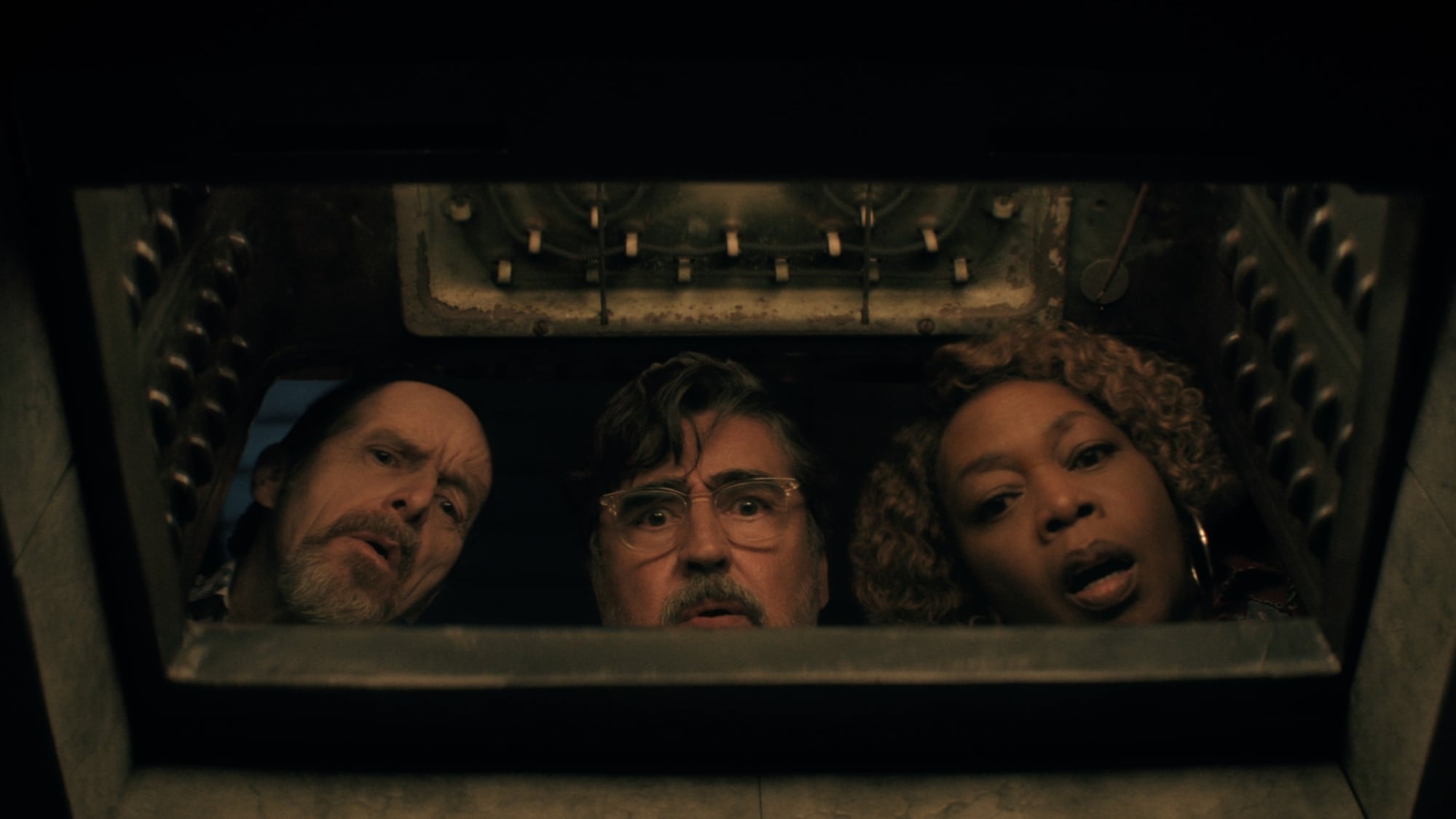 Denis O'Hare, Alfred Molina, and Alfre Woodard in "The Boroughs."
