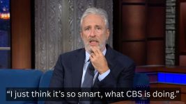 Jon Stewart tells Stephen Colbert what he really thinks about The Late Show ending