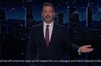 Jimmy Kimmel gives a moving farewell to Stephen Colbert
