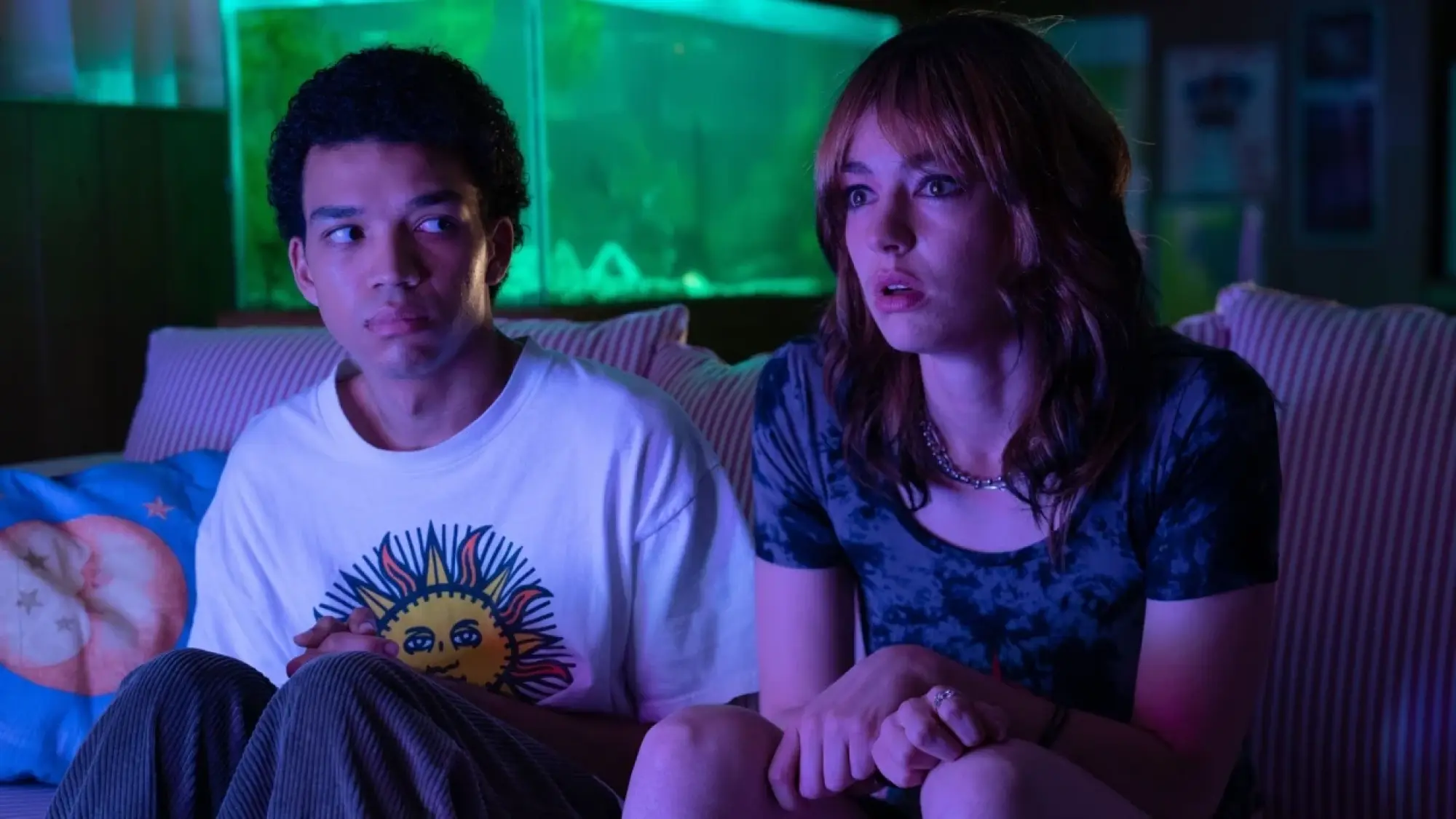 Justice Smith and Jack Haven in "I Saw the TV Glow."