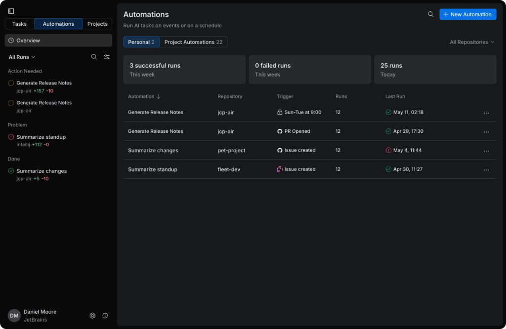 Team automations and cloud agents