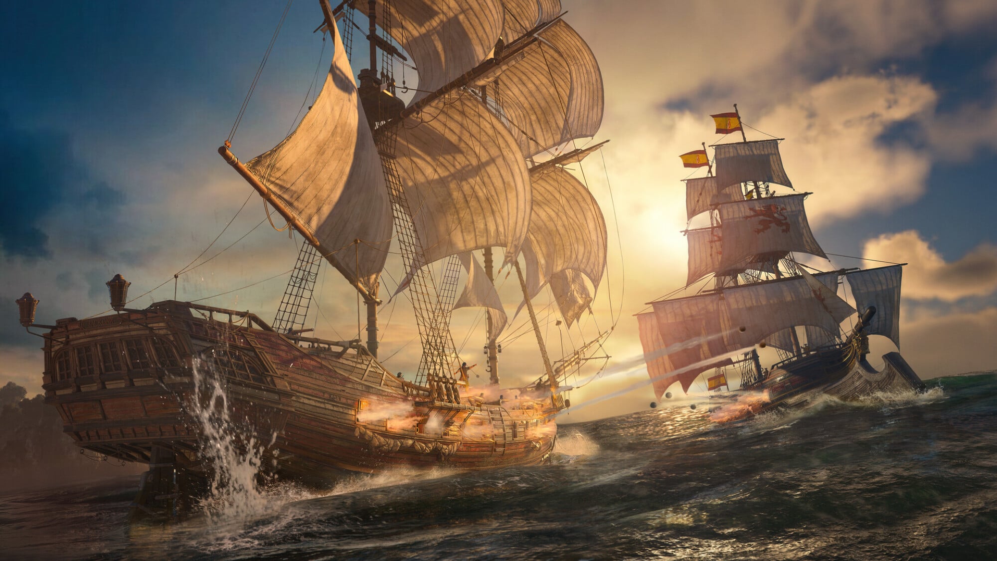 Boat combat in Black Flag Resynced