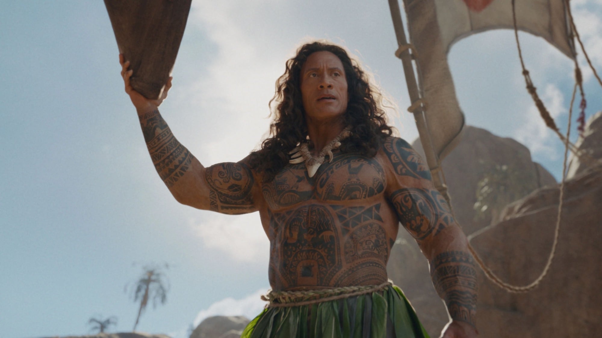Dwayne Johnson is Maui in Disney's live-action "Moana."
