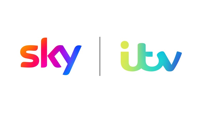 Sky and ITV logos on a white background.