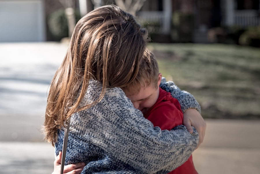 Photo hugging face incident