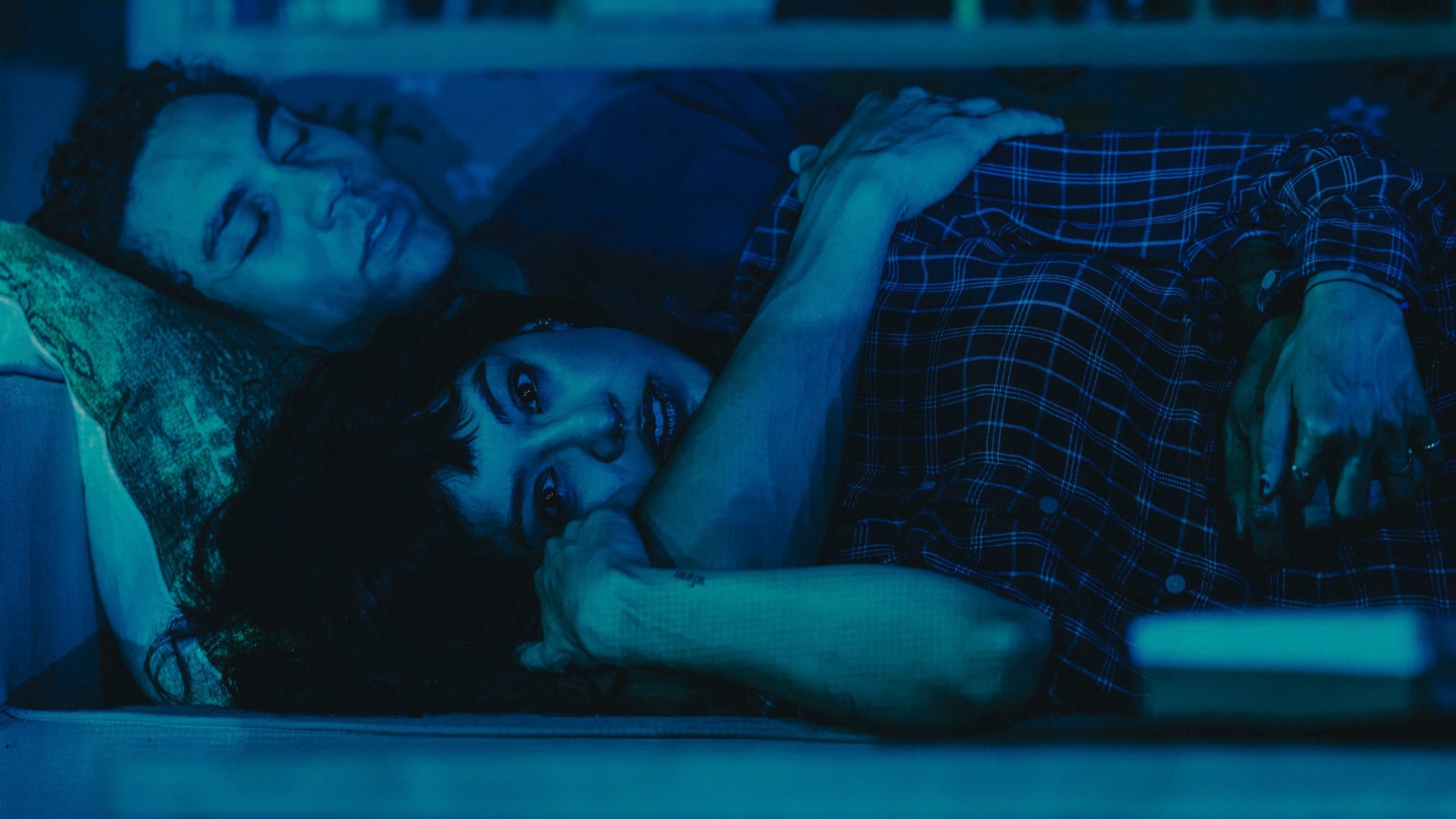 Cher Alvarez and Travis A. Knight star in "Paranormal Activity" on Broadway.
