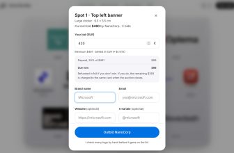 Ingenious indie hacker funds $3,000 MacBook purchase by selling advertising space on the lid — sticker space auction has already raised 111% of the price of the laptop