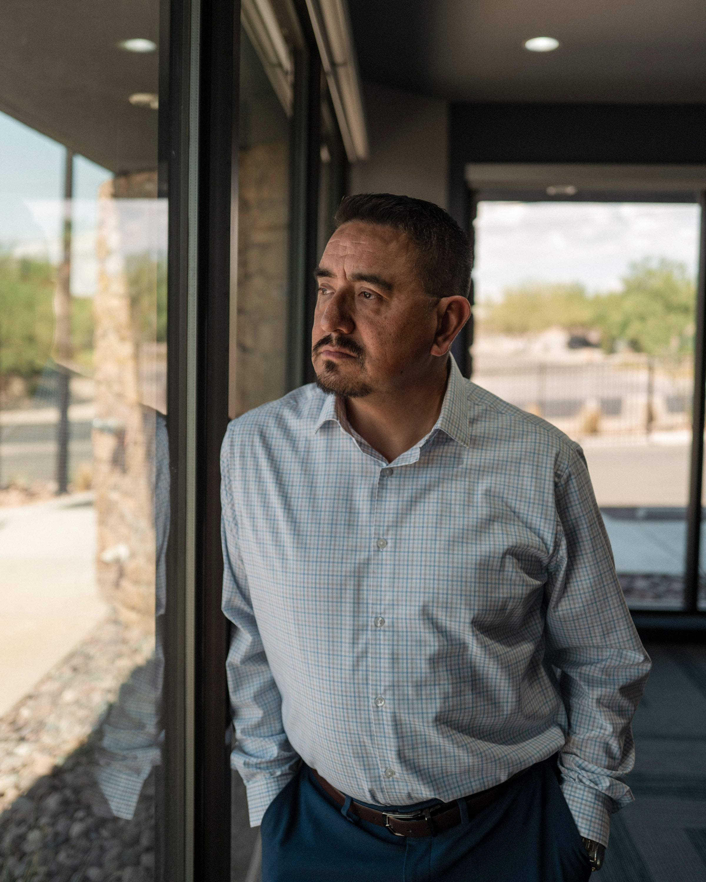 Retired Border Patrol agent Rafael Reyes in El Paso, TX.