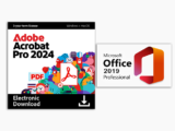 Adobe Acrobat Pro: 3-Yr Subscription + Microsoft Office Professional 2019: Lifetime License Bundle for $79