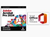 Adobe Acrobat Pro + Microsoft Office Professional License Bundle for $89